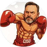 Cartoon of Daniel de Jager as a boxer
